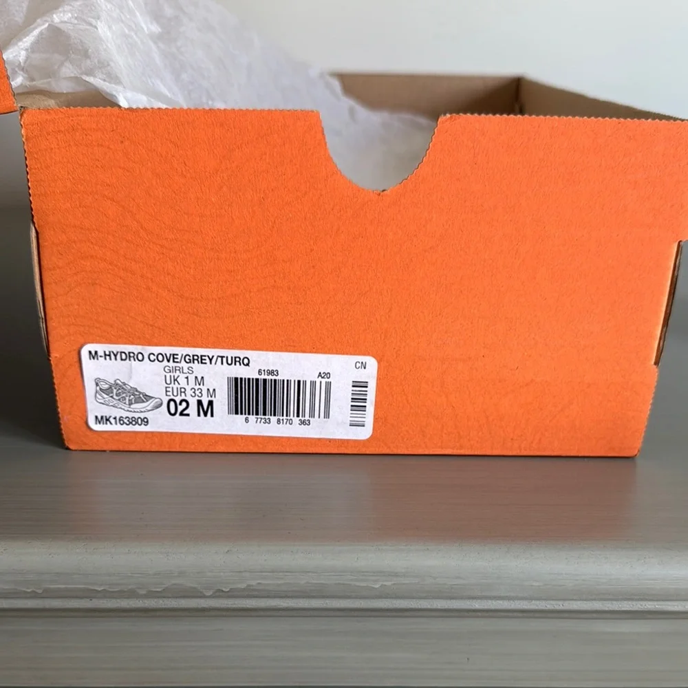 Merrell Hydro Cove Gray and Turquoise Water Shoes - Picture 3 of 3
